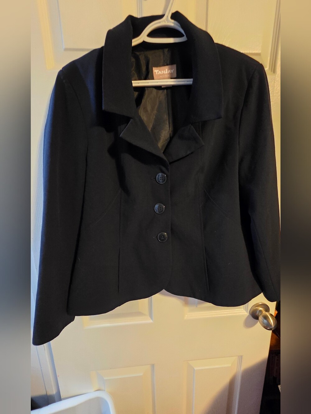 4/$67 Deal! TanJay Navy Tailored Three-Button Blazer